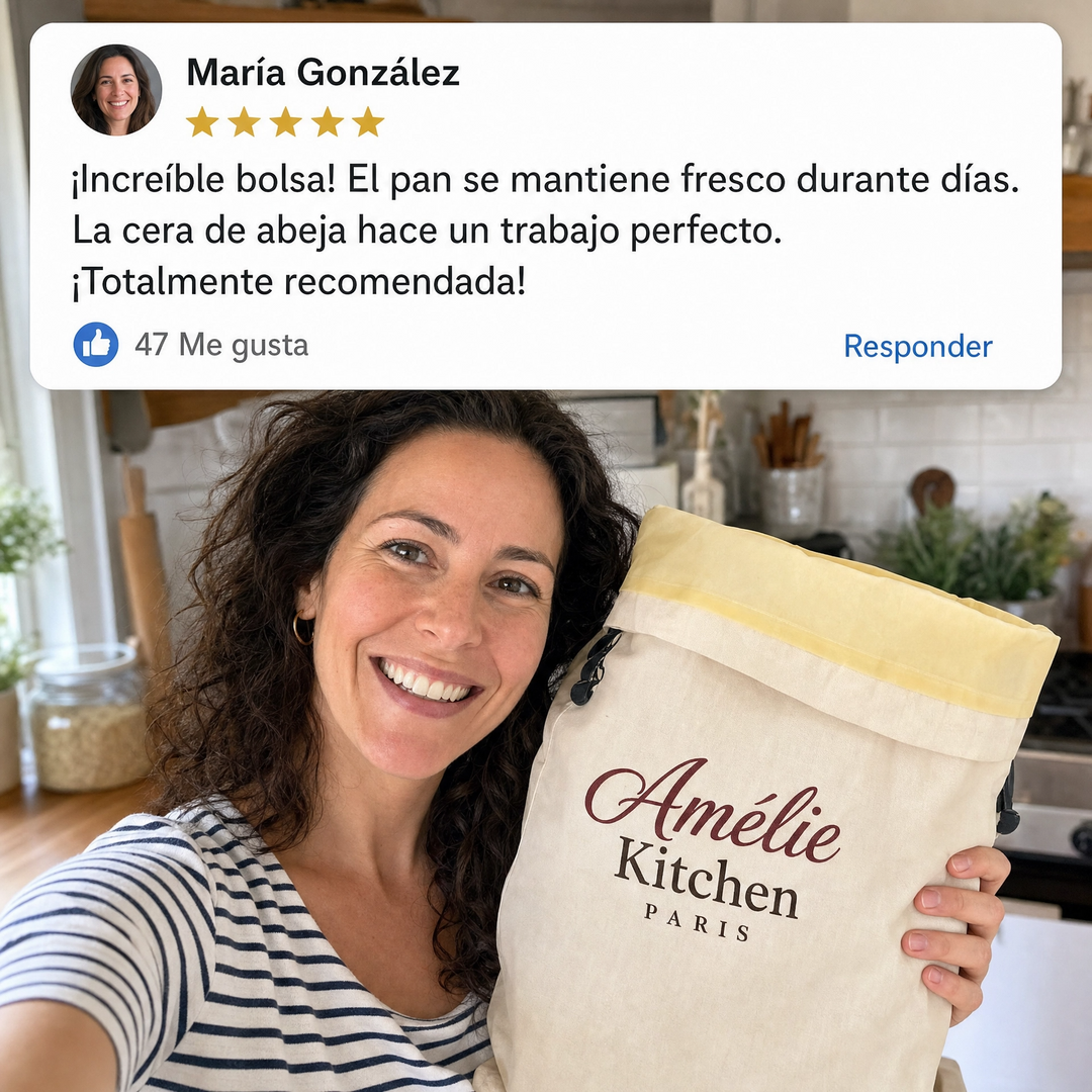 La Bolsa Amélie™ — 100% Cera de Abeja Auténtica y Orgánica