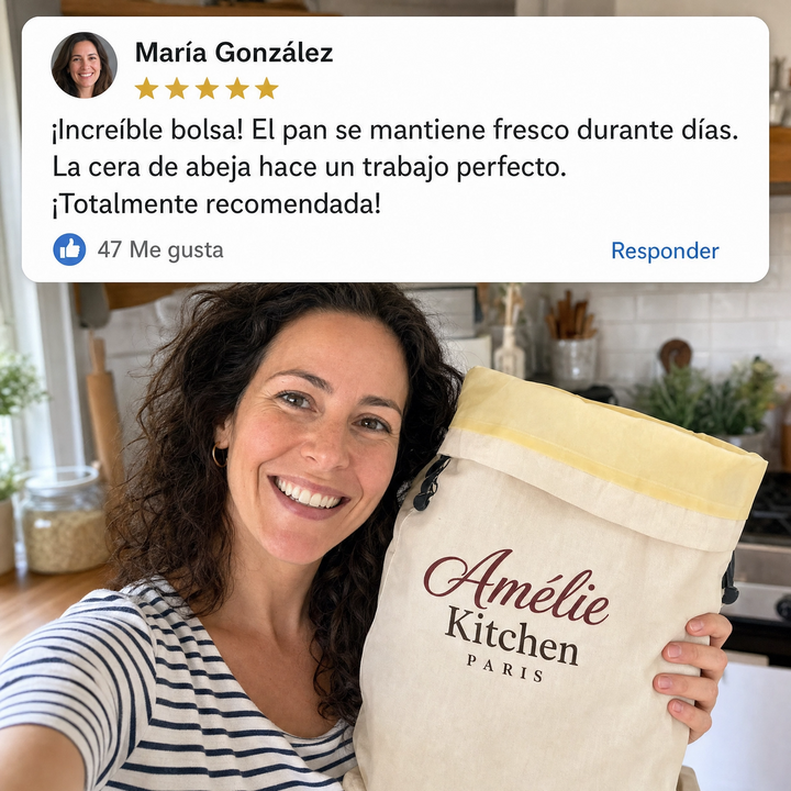 La Bolsa Amélie™ — 100% Cera de Abeja Auténtica y Orgánica