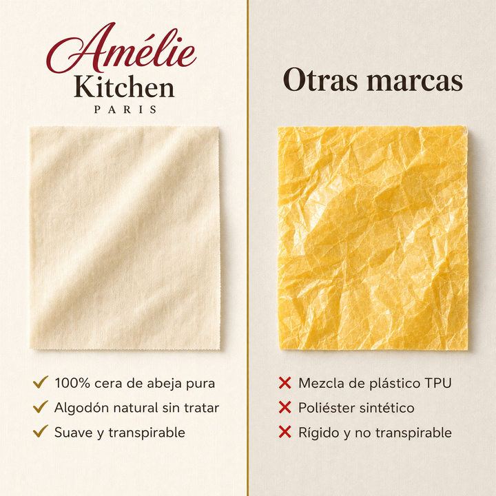 La Bolsa Amélie™ — 100% Cera de Abeja Auténtica y Orgánica